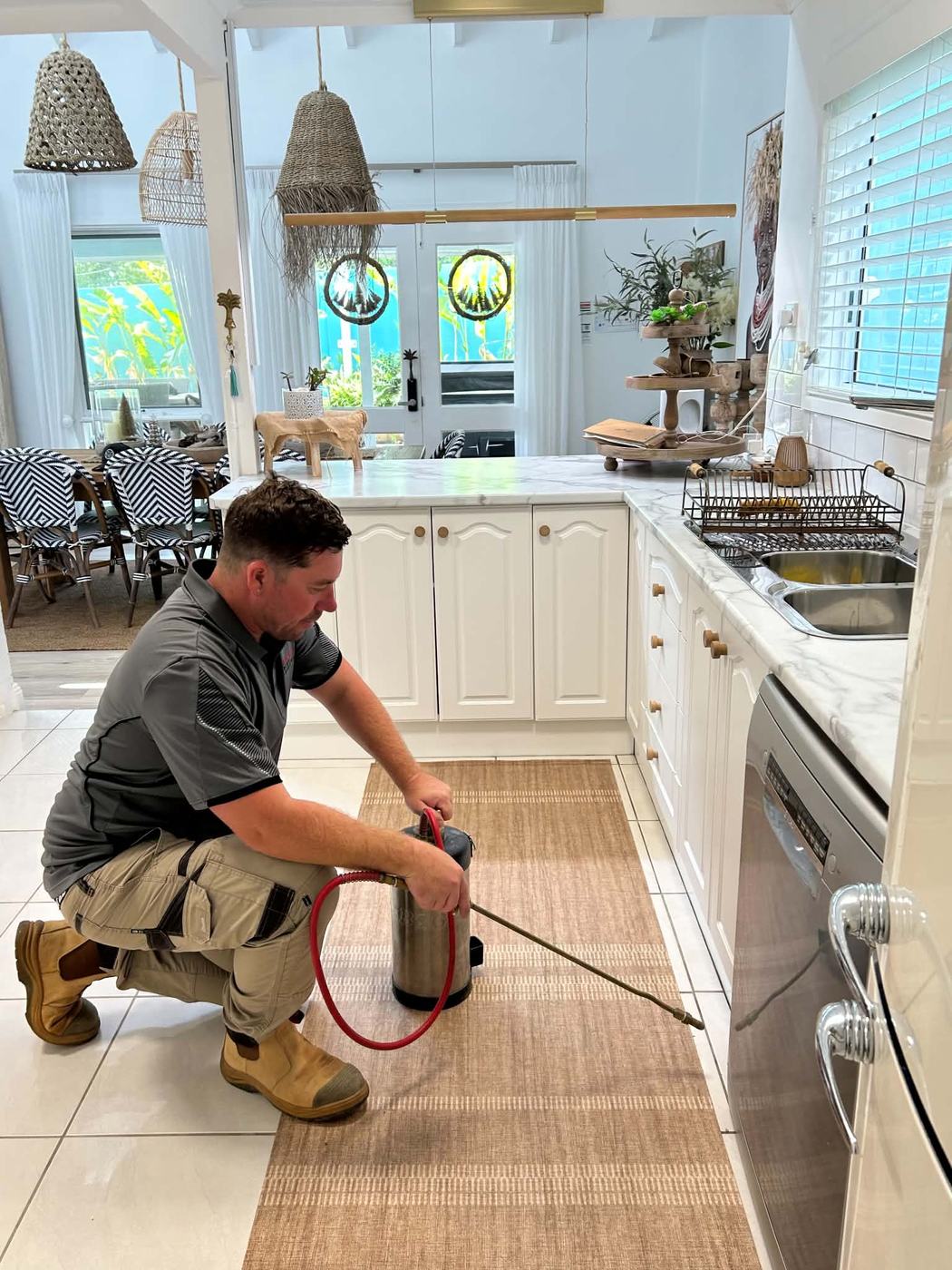 Interior pest treatment