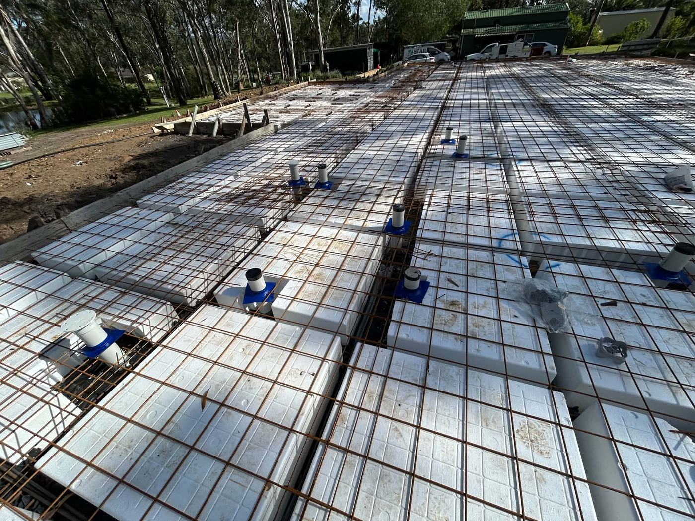 Termite collars on slab penetrations